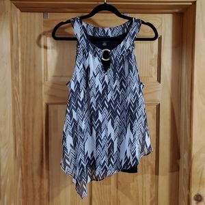 Asymmetrical tank top